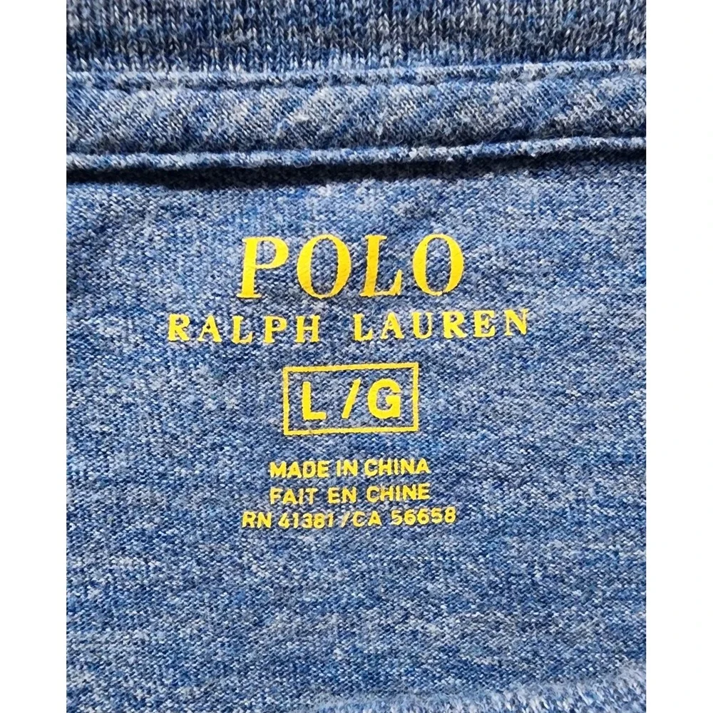 Lot Of 3 Polo Ralph Lauren Cotton Long Sleeve Crew Neck T-shirts Size Large